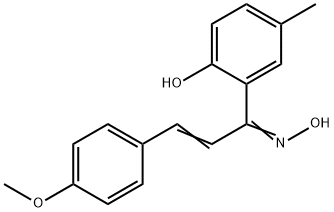 1-(2-Hydroxy-5-methylphenyl)-3-(4-methoxyphenyl)-2-propen-1-one oxime 结构式