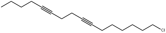 16-chlorohexadeca-5,9-diyne 结构式