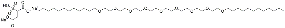 十二烷基四乙二醇醚-磺基琥珀酸二钠盐 结构式