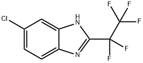 6-氯-2-(全氟乙基)苯并咪唑 结构式