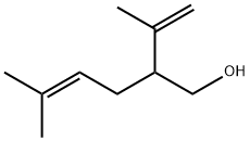 5-甲基-2-(1-甲乙烯基)-4-己烯-1-醇 结构式