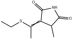 3-[1-(Ethylthio)ethylidene]-4-methyl-2,5-pyrrolidinedione 结构式