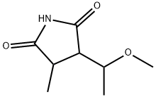 3-(1-Methoxyethyl)-4-methyl-2,5-pyrrolidinedione 结构式
