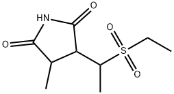 3-[1-(Ethylsulfonyl)ethyl]-4-methyl-2,5-pyrrolidinedione 结构式