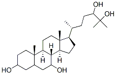 cholestane-3,7,24,25-tetrol 结构式