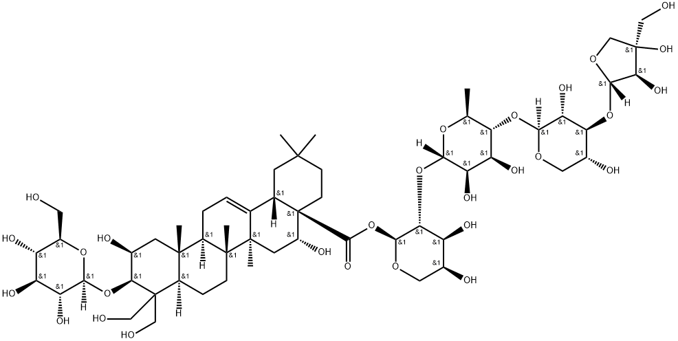 桔梗皂苷 D 结构式
