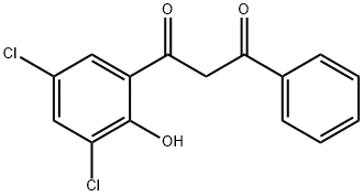 1-(3,5-DICHLORO-2-HYDROXYPHENYL)-3-PHENYLPROPANE-1,3-DIONE 结构式