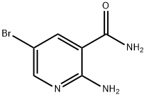 2-氨基-5-溴烟酰胺 结构式