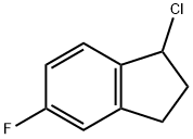 1-CHLORO-2,3-DIHYDRO-5-FLUORO-1H-INDENE 结构式