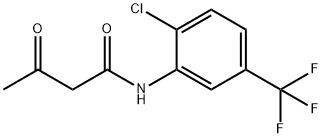 N-[2-氯-5-(三氟甲基)苯基]-3-氧代丁酰胺 结构式