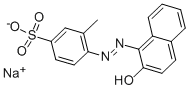4-[(2-羟基-1-萘基)偶氮]-3-甲基苯磺酸单钠盐 结构式