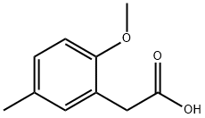 2-甲氧基-5-甲基苯乙酸 结构式