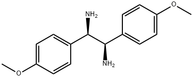 (1R,2R)-1,2-双(4-甲氧苯基)乙二胺 结构式