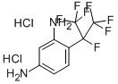 1,3-DIAMINO-4-(HEPTAFLUOROISOPROPYL)BENZENE DIHYDROCHLORIDE 结构式