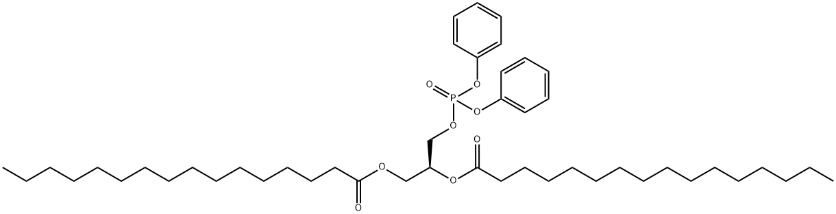 1,2-DIHEXADECANOYL-SN-GLYCERO-3-[BIS(PHENYL) PHOSPHATE] 结构式