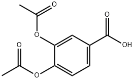 3,4-双(乙酰氧基)苯甲酸 结构式