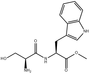 methyl N-L-seryl-L-tryptophanate 结构式