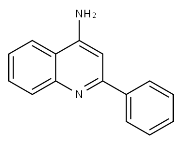 2-苯基-4-氨基喹啉 结构式