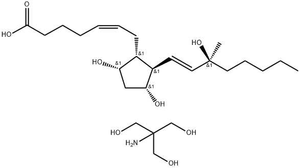 卡前列素氨丁三醇 结构式