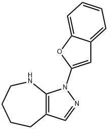 Pyrazolo[3,4-b]azepine, 1-(2-benzofuranyl)-1,4,5,6,7,8-hexahydro- (9CI) 结构式