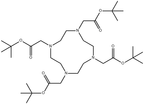 1,4,7,10-四氮杂环十二烷-1,4,7,10-四乙酸四叔丁酯 结构式