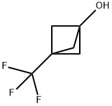 Bicyclo[1.1.1]pentan-1-ol, 3-(trifluoromethyl)- (9CI) 结构式