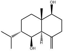 2-Isopropyl-4a-methyl-8-methylenedecahydro-1,5-naphthalenediol 结构式