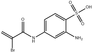 2-amino-4-(2-bromoacrylamido)benzenesulfonic acid 结构式