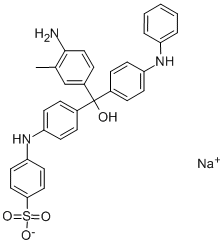 [[4-[(4-amino-m-tolyl)[4-(phenylimino)cyclohexa-2,5-dien-1-ylidene]methyl]phenyl]amino]benzenesulphonic acid 结构式