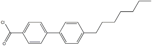 p-Heptylbiphenyl-p'-carbonyl chloride 结构式
