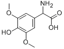 AMINO-(4-HYDROXY-3,5-DIMETHOXY-PHENYL)-ACETIC ACID 结构式