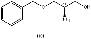 (R)-2-氨基-3-苄氧基-1-丙醇盐酸盐 结构式