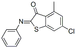 6-chloro-4-methyl-2-(phenylimino)benzo[b]thiophen-3(2H)-one 结构式