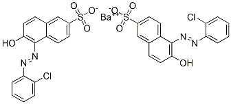 barium 5-[(2-chlorophenyl)azo]-6-hydroxynaphthalene-2-sulphonate  结构式