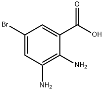 2,3-二氨基-5-溴苯甲酸 结构式