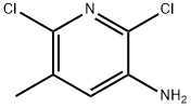 2,6-二氯-3-氨基-5-甲基吡啶 结构式
