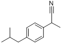 2-(4-异丁基苯基)丙腈 结构式
