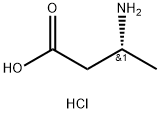 R-3-氨基丁酸盐酸盐 结构式