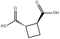 Cyclobutane-1α,2β-dicarboxylic acid 结构式