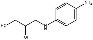 3-[(4-Aminophenyl)amino]propane-1,2-diol 结构式