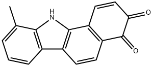 10-methyl-11H-benzo[a]carbazole-3,4-dione 结构式