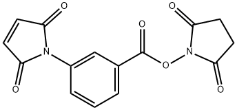 3-马来酰亚胺基苯甲酸琥珀酰亚胺酯 结构式