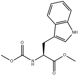 N-А-甲氧基羰基-L-色氨酸甲酯 结构式