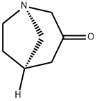 1-Azabicyclo[3.2.1]octan-3-one,(1R,5R)-(9CI) 结构式