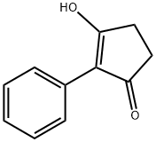 3-羟基-2-苯基环戊-2-烯酮 结构式