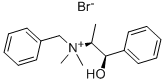 苄基(2-羟基-1-甲基-2-苯乙基)二甲基溴化铵 结构式