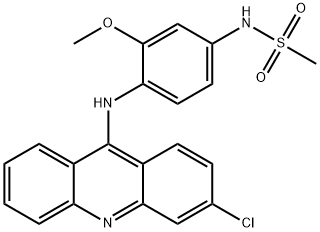 N-[3-Methoxy-4-[(3-chloroacridine-9-yl)amino]phenyl]methanesulfonamide 结构式