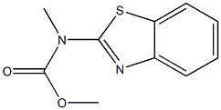 Carbamic acid, 2-benzothiazolylmethyl-, methyl ester (9CI) 结构式