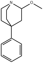 2-Methoxy-4-phenyl-1-azabicyclo[2.2.2]octane 结构式