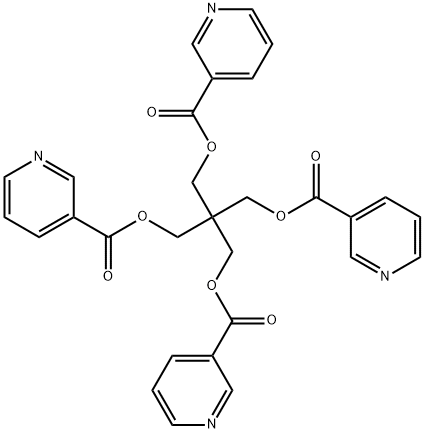 烟酸戊四醇酯 结构式